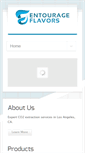 Mobile Screenshot of entourageflavors.com